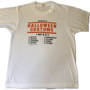 Vintage Generic Halloween Costume t-shirt 1986